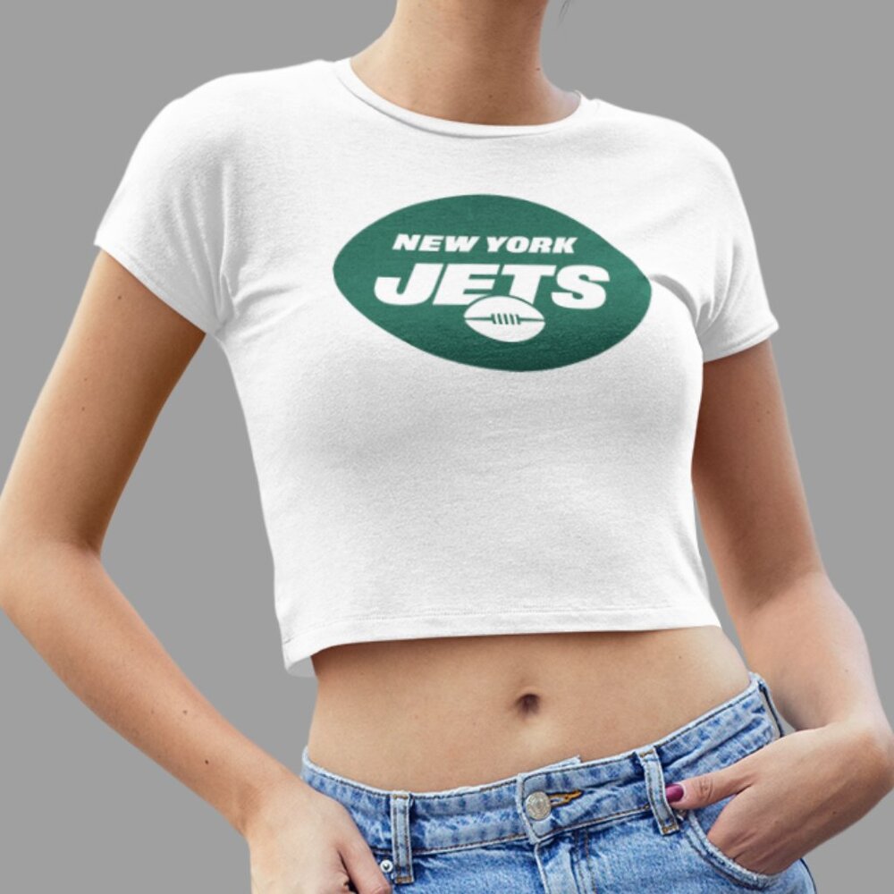 White Crop Top Tee - Women's
